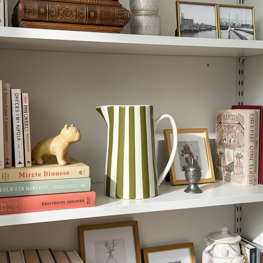 Carafe rayée kaki – Le pichet qui fait la belle rayure