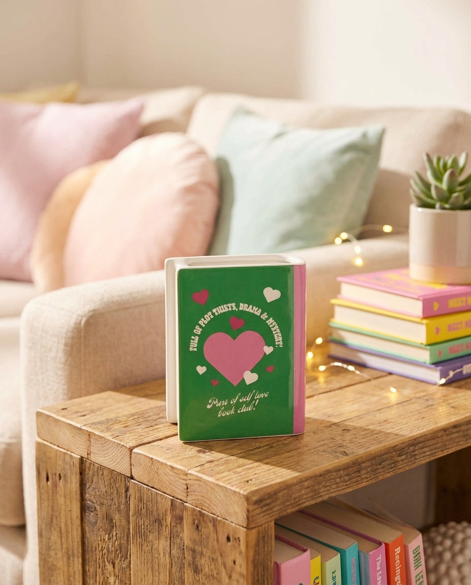 Vase Livre “Meet Me at the Bookstore” – Déco Fun & Romantique