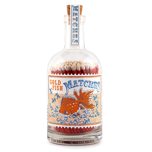 bouteille allumettes deco poisson