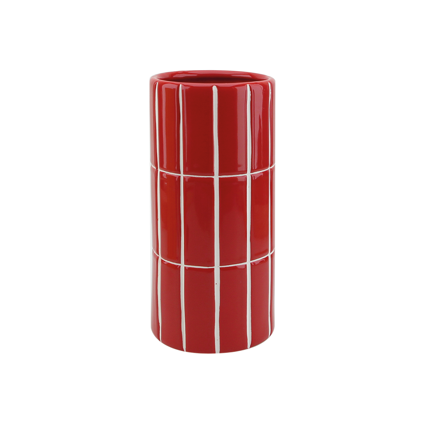 vase rouge carrelage